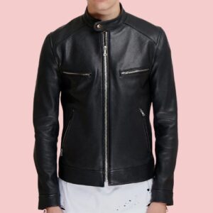 Dashing Pitch Black Leather Jacket