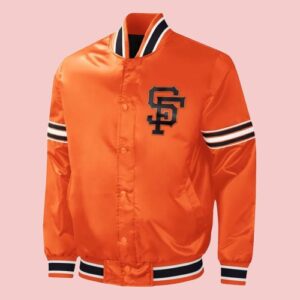 Mlb San Francisco Giants Orange Bomber Varsity Jacket