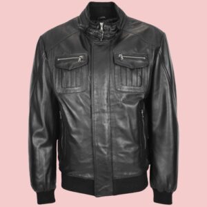 Pilots Leather Jacket Mens