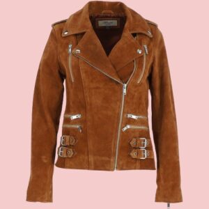 Rebel Split Tan Suede Leather Jacket