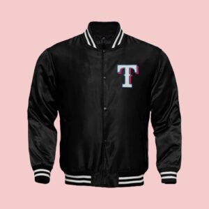 Texas Rangers Starter Varsity Black Jacket