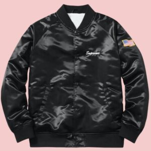 Betty Boop Supreme Black Usa Satin Jacket