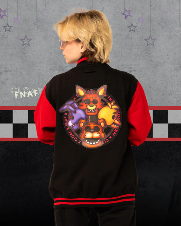 FNAF Cloak Headliners Rdbk Letterman Jacket - Image 4