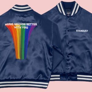 Music Sounds Better With You Satin Jacket