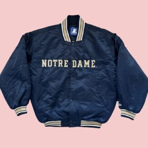 Ncaa Notre Dame Fighting Irish Bomber Starter Satin Jacket