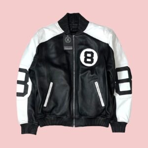 The Original 8 Ball Bomber Leather Jacket