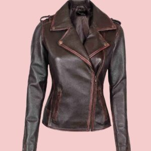 Chocolate Women Leather Jacket