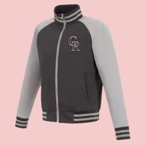 Colorado Rockies Gray Track Jacket