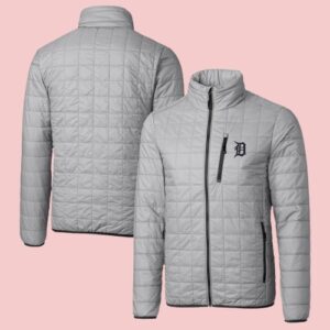 Detroit Tigers Gray Puffer Jacket