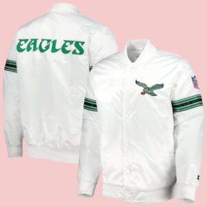 Philadelphia Eagles Starter The Power Forward White Jacket