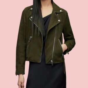 The Recruit S01 Kelly Kwitny Green Suede Jacket