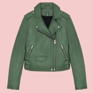 The Sex Lives Of College Girls Whitney Chase Green Biker Jacket