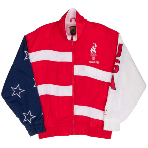 Atlanta Olympic Games 1996 Team Usa Starter Vintage Windbreaker Jacket - Image 3