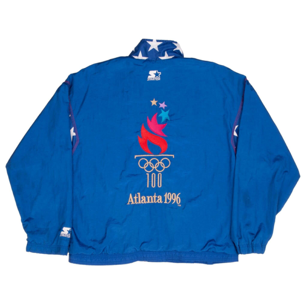 Atlanta Olympic Games 1996 Team Usa Starter Vintage Windbreaker Jacket - Image 2