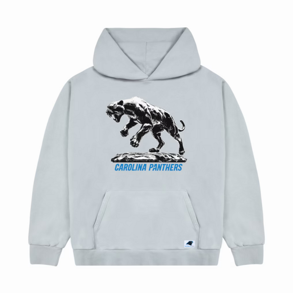 Carolina Panthers GOLF WANG Silver Cutout Pullover Hoodie - Image 2