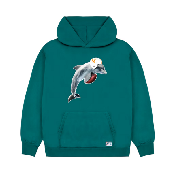 Miami Dolphins GOLF WANG Aqua Cutout Pullover Hoodie - Image 2