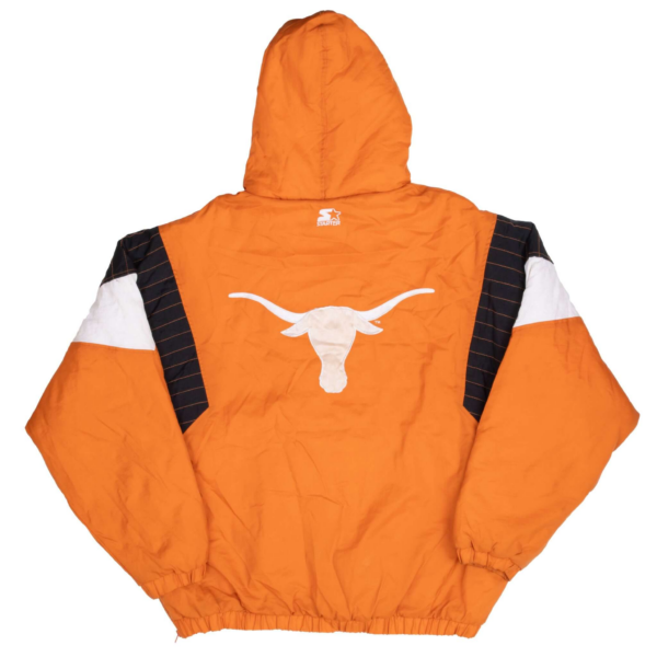 NCAA Texas Longhorns 1990s Starter Vintage Heavy Pullover Jacket - Image 3
