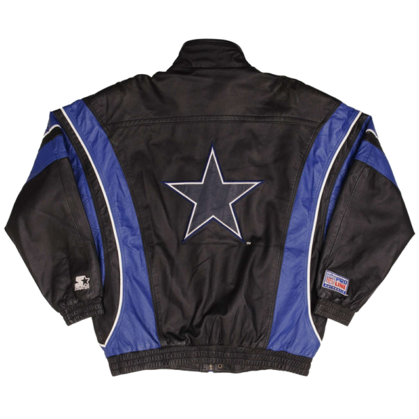 NFL Dallas Cowboys Starter Vintage Leather Jacket - Image 4