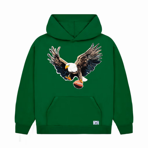 Philadelphia Eagles GOLF WANG Green Cutout Pullover Hoodie - Image 2