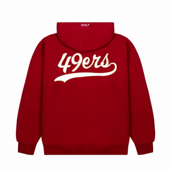 San Francisco 49ers GOLF WANG Scarlet Cutout Pullover Hoodie - Image 3