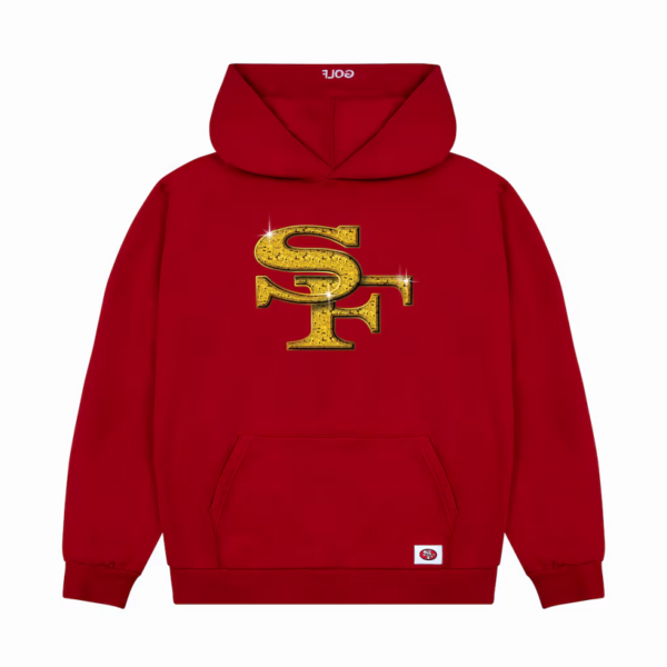 San Francisco 49ers GOLF WANG Scarlet Cutout Pullover Hoodie - Image 2