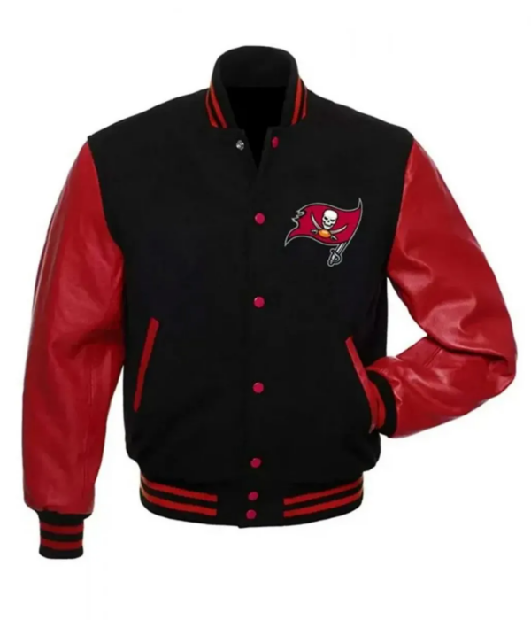 Tampa Bay Buccaneers Red And Black Varsity Jacket