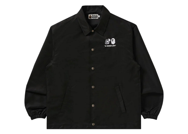 Bape X Bayc Coach Jacket Black