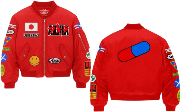Neo Tokyo Akira Red Bomber Jacket Iconic Anime Streetwear - Image 3