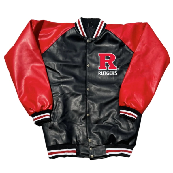 Rutgers Varsity Letterman Jacket Show Your Scarlet Knights Pride - Image 2