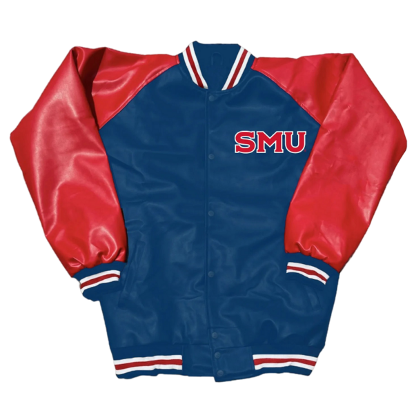 SMU Mustangs Varsity Letterman Jacket - Image 2
