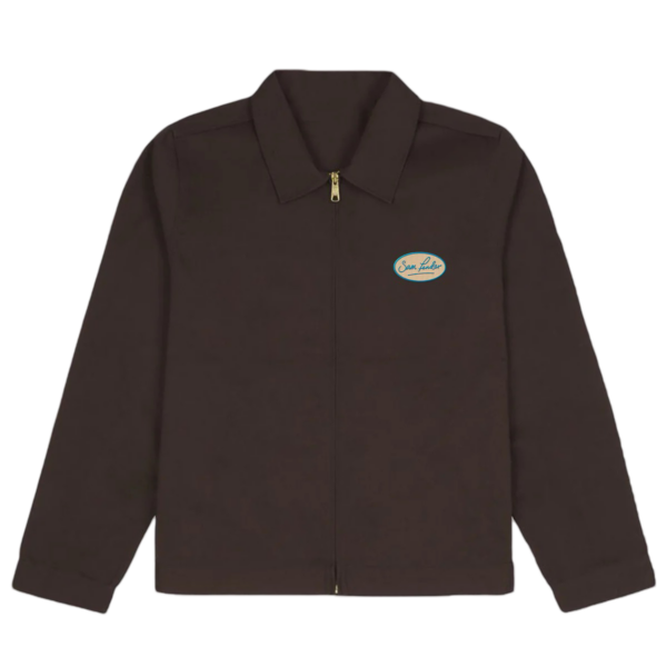 Sam Fender Badge Brown Jacket