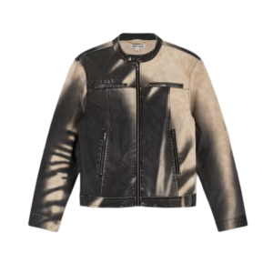 Smoke Graphite Leather Jacket