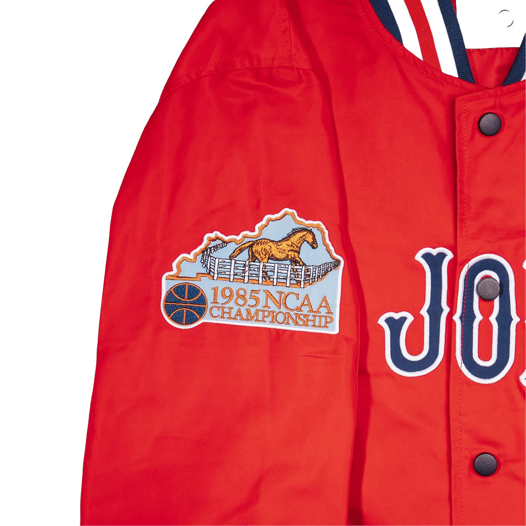 St. John’s Spike Lee Red Storm 1985 NCAA Bomber Jacket - Image 2