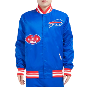 Buffalo Bills Old English Classic Rib Satin Jacket