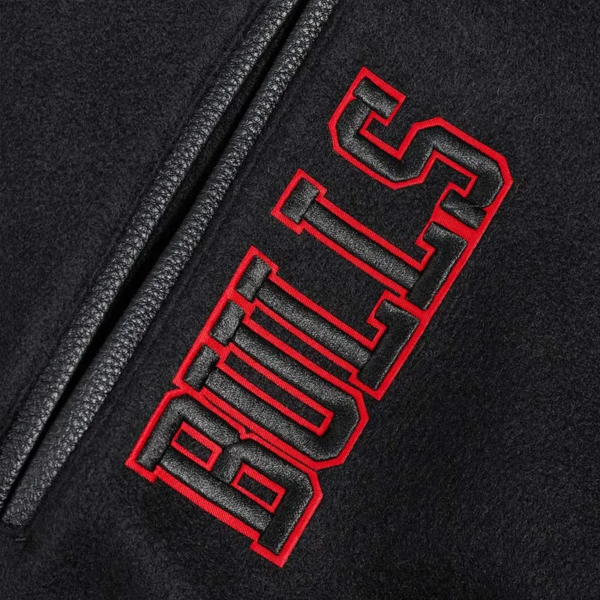 Chicago Bulls Area Code Classic Rib Bomber Varsity Jacket - Image 9