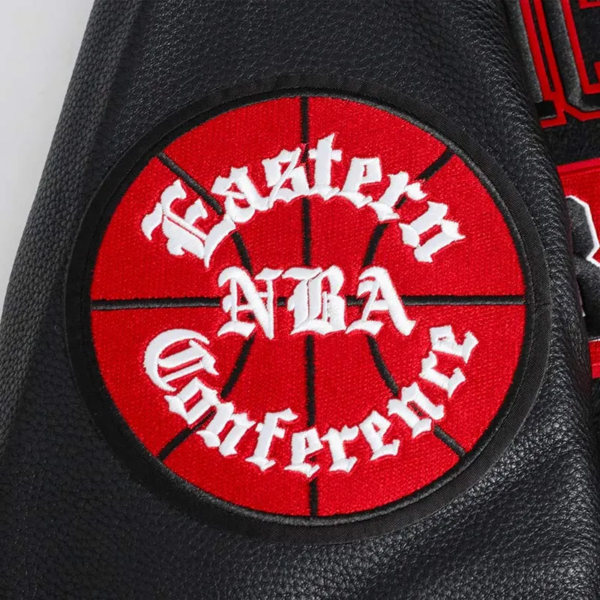 Chicago Bulls Area Code Classic Rib Bomber Varsity Jacket - Image 5