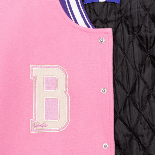 PWHL X Barbie by Peace Collective Adult Letterman Jacket - Image 2