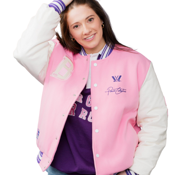 PWHL X Barbie by Peace Collective Adult Letterman Jacket - Image 7