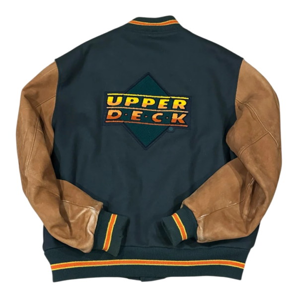 Upper Deck Suede Varsity Jacket - Image 3