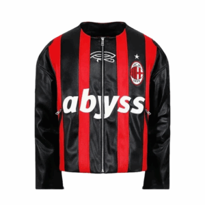 Abyss R80 Milan Red and Black Leather Jacket