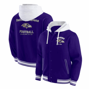 Baltimore Ravens Purples Hooded Jacket