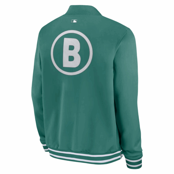 Boston Red Sox Nike Green 2025 City Connect Authentic Collection Bomber Jacket - Image 3