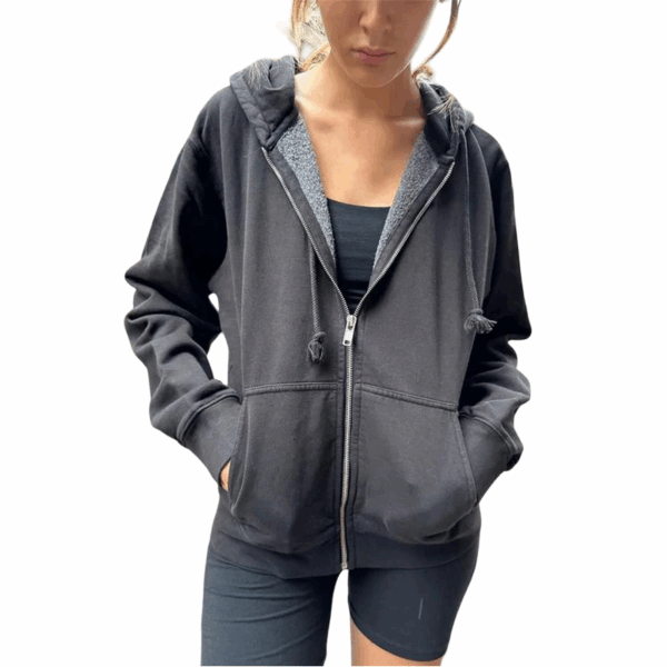 Brandy Melville Christy Black Hoodie - Image 3