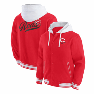 Cincinnati Reds Red Cotton Hooded Jacket