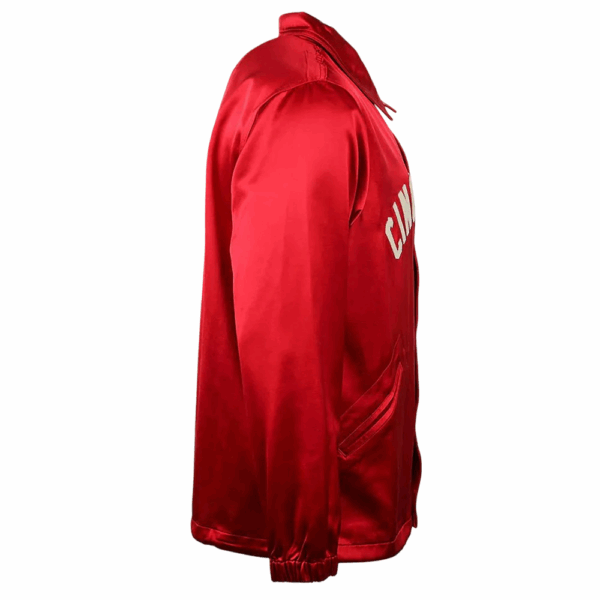 Cincinnati Reds 1955 Bomber Satin Windbreaker - Image 2