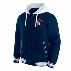 Clevelands Guardians Navy Cotton Hooded Jacket