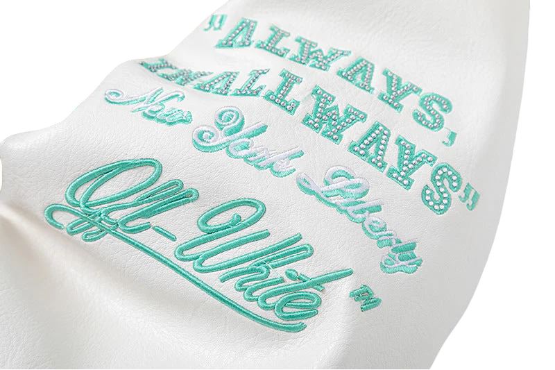 Off White X New York Liberty Varsity Jacket - Image 3