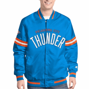 Oklahoma City Thunder Scout Bomber Varsity Jacket