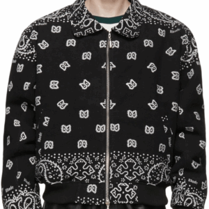 Rhude SSENSE Exclusive Bombers Black Bandana Jacket