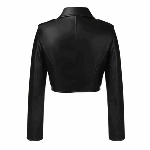 WWE Raw Gionna Daddio Black Leather Jacket - Image 3